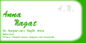 anna magat business card